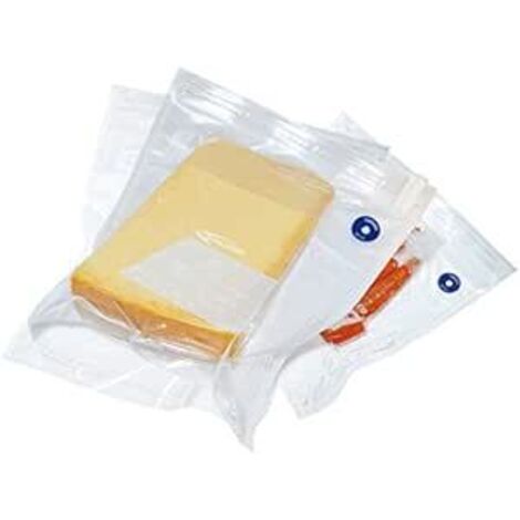MONGARDI - 8 SACCHETTI PER SOTTOVUOTO ALIMENTI CON VALVOLA LAVABILI E RIUTILIZZABILI MISURE ASSORTITE