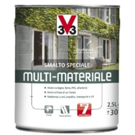 V33 - SMALTO MULTIMATERIALE 4 IN 1 LT. 2,50 NERO SATINATO