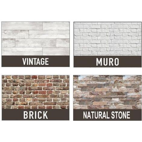 Lastra Polimark alveolare effetto brick 50 x 100 x 0,3 cm