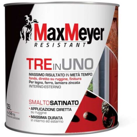 MAX MEYER - SMALTO ANTIRUGGINE 3 IN1 VERDE SCURO SATINATO 500ML