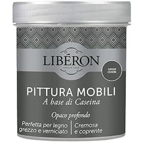 LIBERON - PITTURA MOBILI A BASE DI CASEINA OPACO PROFONDO GRIGIO CENERE 500ML