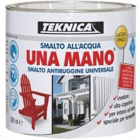 TEKNICA - UNAMANO SMALTO ALL'ACQUA GIALLO OPACO 500ML