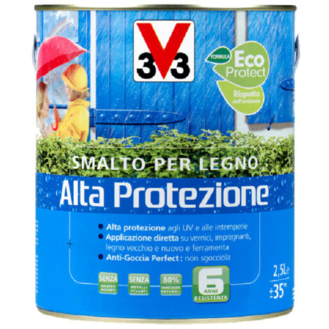 SMALTO LEGNO  ALTA PROTEZIONE 500ML BIANCO GHIACCIO
