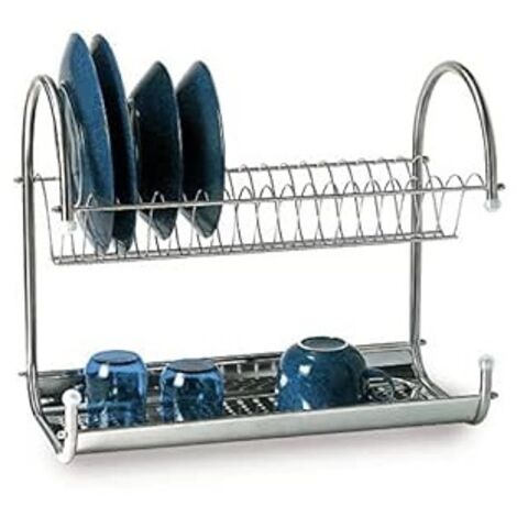 DROP GOCCIA INOX 70 - SCOLAPIATTI DA APPOGGIO 70CM IN ACCIAIO INOX