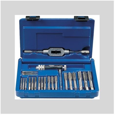ABC ASSORTIMENTO DI MASCHI PER FILETTARE23 PZ art. F79494000 Per filettature Metriche ISO - Passo grossoIn acciaio super rapido HSS Per filettare 3 - 4 - 5 - 6 - 8 - 10 - 12 mm In cassetta di resina