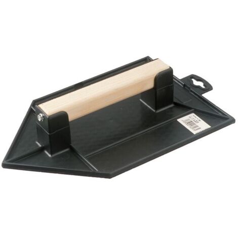 FRATTAZZO A PUNTA LISCIA IN ABS 180x270MM MANICO LEGNO