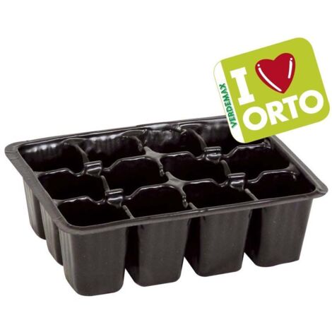 Semenzaio in plastica per semi di fiori e ortaggi cm 18 x 13,5 x h 5,5 Verdemax