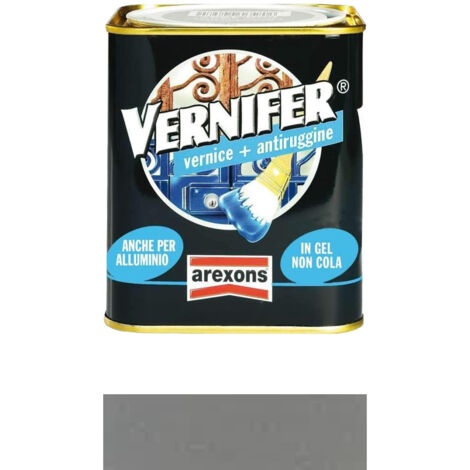 AREXONS - SMALTO VERNIFER VERNICE E ANTIRUGGINE LT 2 ANTRACITE METALLIZZATO