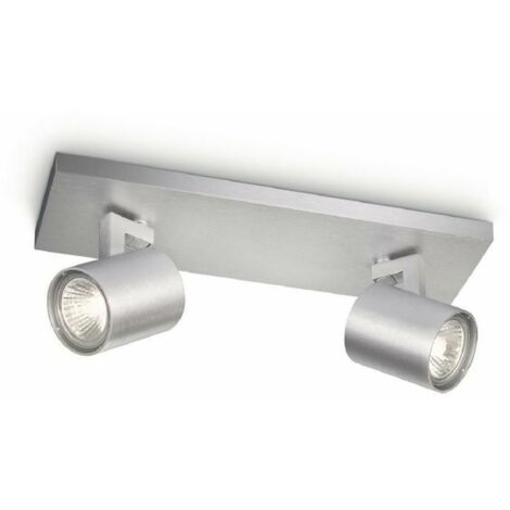 Philips illuminazione da interno parete runner barra tubo faretti 2 luci di alluminio 530924812