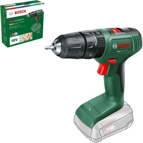 BOSCH TRAPANO BATTENTE A BATTERIA EasyImpact 18V-40 - SOLO CORPO MACCHINA, MANDRINO 13MM TENSIONE BATT. 18V/2Ah