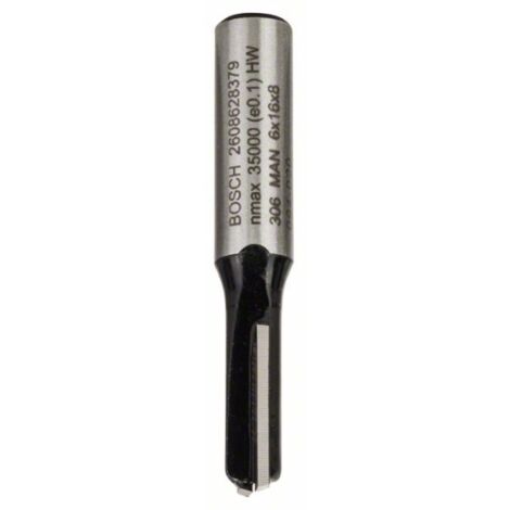 Bosch Accessories 2608628379 Fresa per scanalatura Metallo temprato Lunghezza 48 mm Dimensione, Ø 6 mm Diametro albero