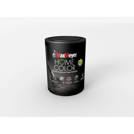 MAXMEYER PITTURA COLORATA SUPERLAVABILE HOME COLOR NERO 0,75L
