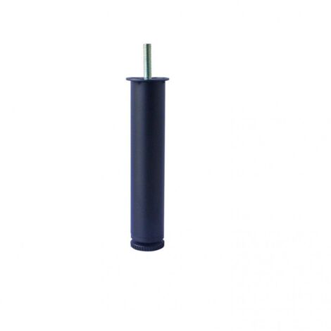 MASIDEF - 1 GAMBA RETE LETTO NERA DIAM 40MM ALTEZZA 200 MM REGOLABILE