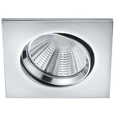 PAMIR FARETTO DA INCASSO LED QUADRATO ORIENTABILE CROMO DIMMERABILE incl. 1x SMD, 5,5W · 1x 345lm, 3000K (1/3)