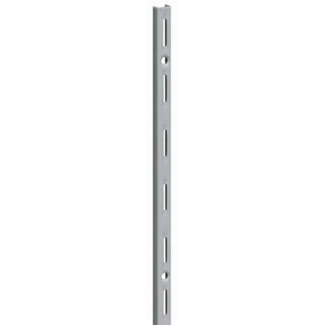 Montante per cremagliera rettangolare Masidef 100 cm finitura alluminio
