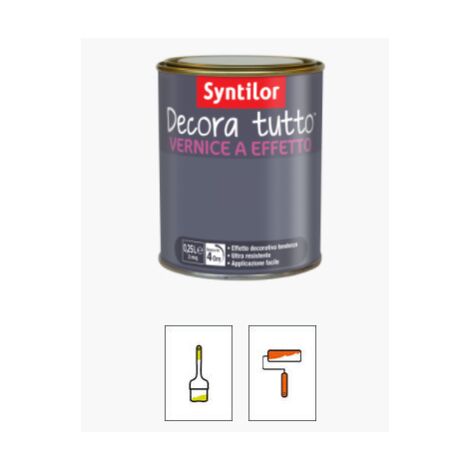 SYNTILOR - DECORA TUTTO VERNICE A EFFETTO 0,250 LT INCOLORE MADREPERLA