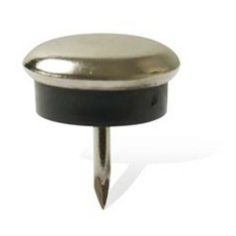 Scivoli in metallo tondi con gomma e chiodo 30mm pezzi 8 - masidef