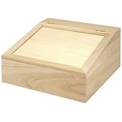 RAYHER - BOX IN LEGNO FSC DA DECORARE CON COPERCHIO 24X24X12CM - 4 SCOMPARTI ALL'INTERNO