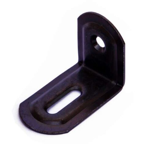 MASIDEF - 4 PEZZI - LASTRINE AD ANGOLO ZINCATE CON ASOLA E VITI 23X28X38MM