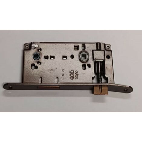AGB - SERRATURA DA INFILARE PER PORTE INTERNE (A15) PATENT D90 F22 E50 CON BORDI QUADRATI - ACCIAIO BRONZATO