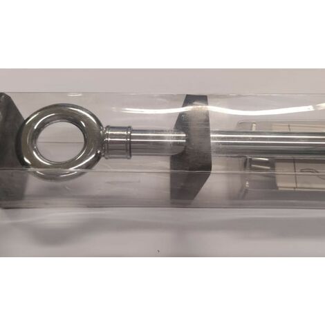 SWISH - KIT ESTENSIBILE BASTONE TENDA +SUPPORTO 120-210CM - PRONTO PER ISTALLAZIONE A PARETE - POMELLO FINALE AD ANELLO CROMATO