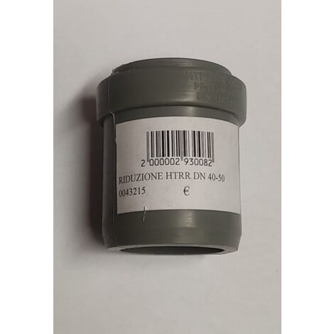 RIDUZIONE HTRR Ø40MM-Ø50MM - CON GUARNIZIONE - IN POLIPROPILENE COLORE GRIGIO