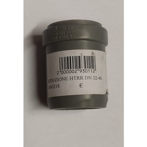 RIDUZIONE HTRR Ø32MM-Ø40MM - CON GUARNIZIONE - IN POLIPROPILENE COLORE GRIGIO