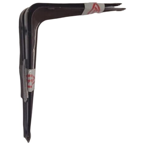 FISCHER - COPPIA REGGIMENSOLE NERVATE PER ARREDO CASA 75x100MM - COLORE MARRONE 