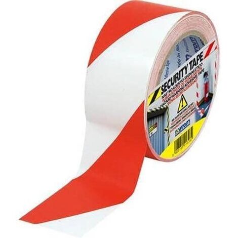 Tesa SPA 84443 Nastro per Segnalazioni, Bianco/Rosso
