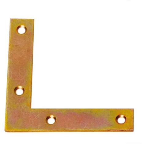 4 PEZZI - SQUADRETTE DI GIUNZIONE AD L50x50x12x1,8MM - IN ACCIAIO TROPICALIZZATO