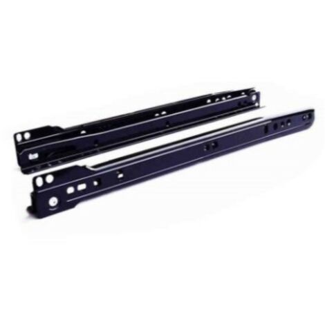 COPPIA DI GIUDE PER CASSETTI IN METALLO AD ESTRAZIONE SEMPLICE 400MM - COLORE NERO