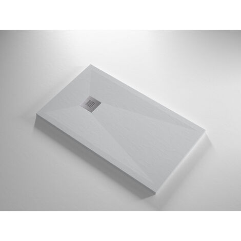 Receveur de douche Resine DUC Gris - 80x150 cm - Grille + Valve OFFERTE (1/5)