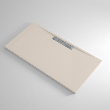 Receveur de douche Resine MARQUIS Creme - 80x180 cm - Grille + Valve OFFERTE (1/4)