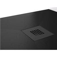 Receveur de douche Résine PLES Noir RAL 9005(grille coloure) - 70x90 cm