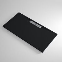Receveur de douche Resine MARQUIS Noir - 80x100cm - Grille + Valve OFFERTE