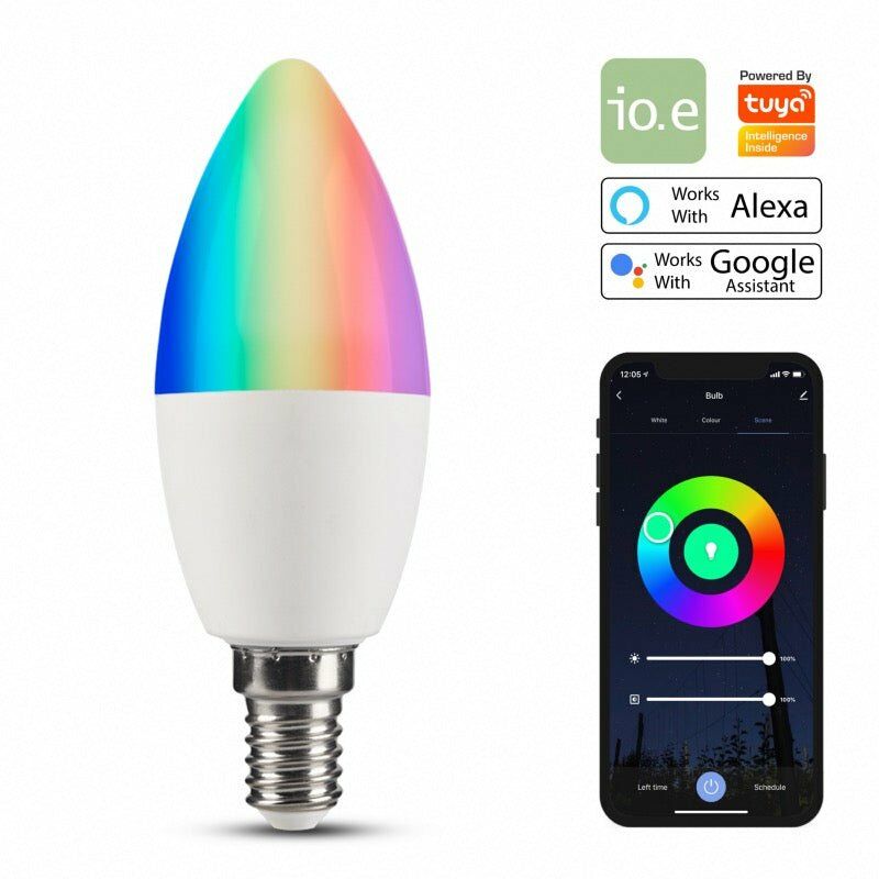 Ampoule LED multicolore E27 Bluetooth couleurs variées programmable avec  smartphone, 220V