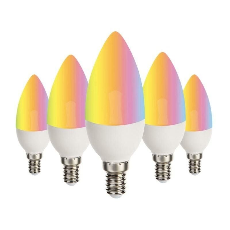 Ampoule LED Connectée WiFi E27 9W RGBW A60 (Pack de 5) - SILAMP