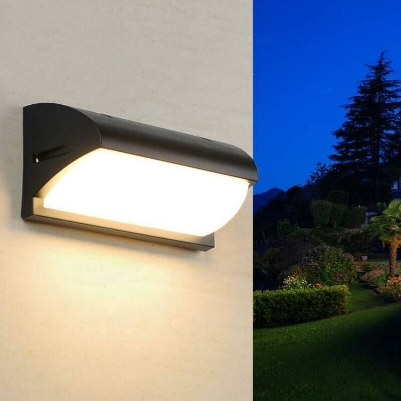 Applique Murale LED 30W Noire IP65 - Blanc Froid 6000K - 8000K - SILAMP