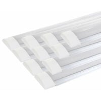 Kit de Réglette LED étanche + Tube Néon LED 120cm T8 36W - Blanc Chaud  2300K - 3500K - SILAMP