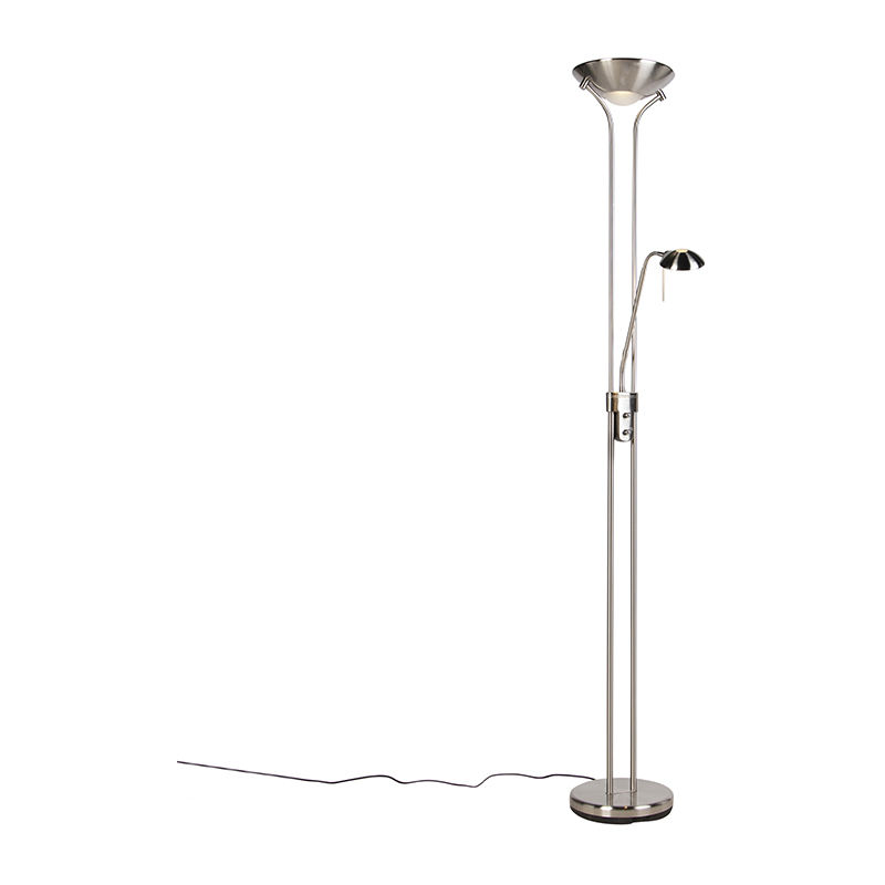QAZQA sixties - LED Dimmable Lampadaire Design variateur inclus - 5 lumière  - H 1800 mm - Acier - Design - Éclairage