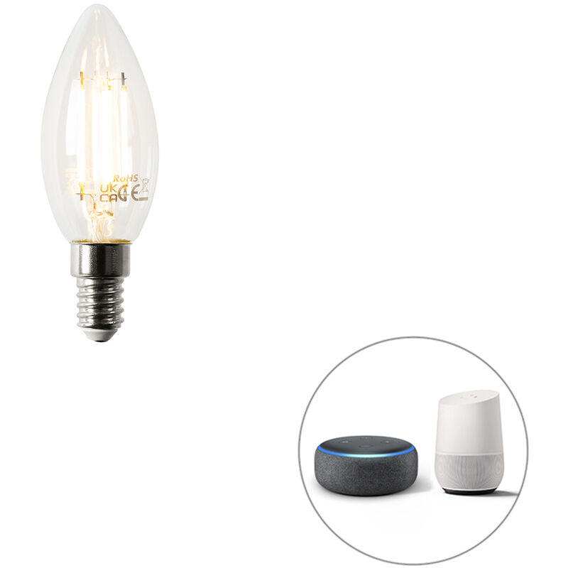 LUEDD Lampe LED intelligente E14 dimmable B35 4,5W 470 lm 2700K