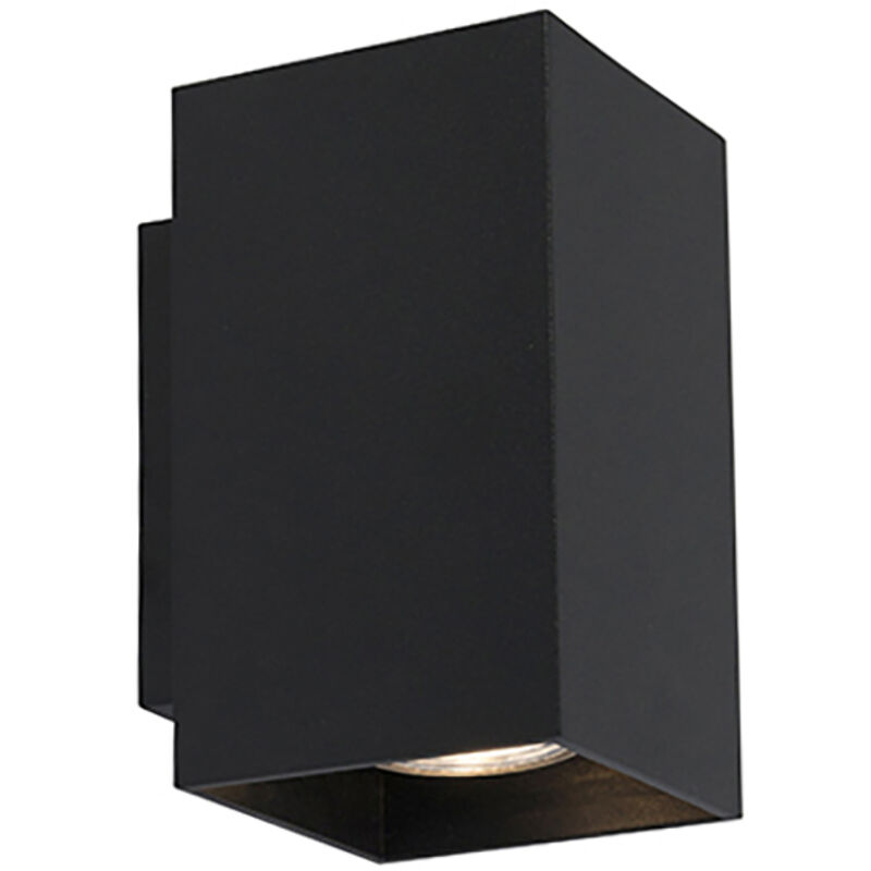 Applique Murale Sandy - Lot De 2 - Noir Moderne - Éclairage Vers Le Haut Et Le Bas - Culot GU10