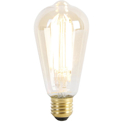 QAZQA charlois - LED Dimmable Lampe sur pied extérieur variateur inclus - 1 lumière - L 14 cm - Noir - Design - éclairage extérieur