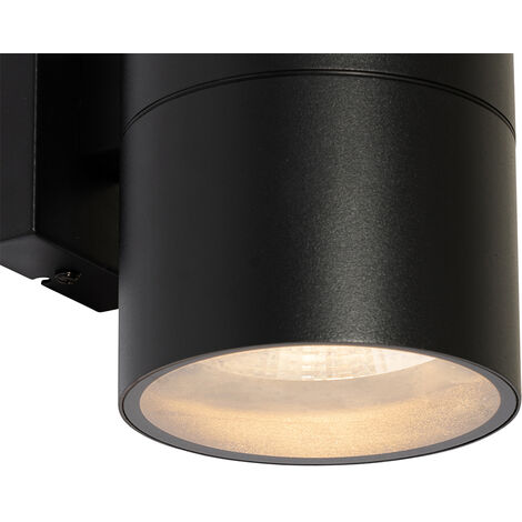 QAZQA Applique con paralume brescia shade - Classico - Acciaio,Velluto,Tessuto - Nero/Marrone