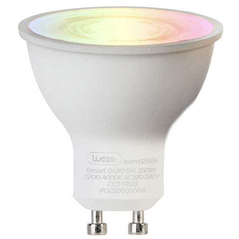 QAZQA falo - LED Dimmable Spot plafond, plafonnier variateur inclus - 1 lumière - L 10.8 cm - Blanc - Moderne - éclairage intérieur - Salon I Chambre I Cuisine I Salle à manger
