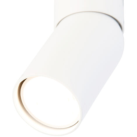 QAZQA falo - LED Dimmable Spot plafond, plafonnier variateur inclus - 1 lumière - L 10.8 cm - Blanc - Moderne - éclairage intérieur - Salon I Chambre I Cuisine I Salle à manger