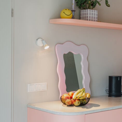 QAZQA jeany - Spot plafond, plafonnier - 1 lumière - L 80 mm - Blanc - Moderne - éclairage intérieur - Salon I Chambre I Cuisine I Salle à manger