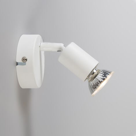 QAZQA jeany - Spot plafond, plafonnier - 1 lumière - L 80 mm - Blanc - Moderne - éclairage intérieur - Salon I Chambre I Cuisine I Salle à manger