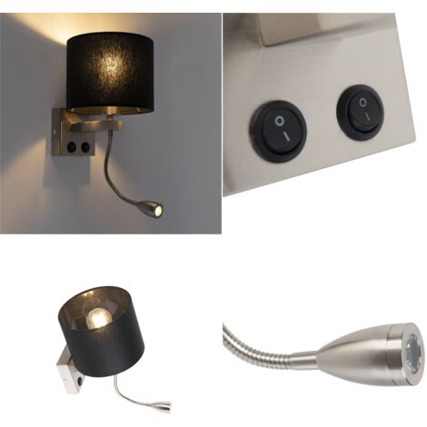 Qazqa Hanneke - Applique Murale - 1 Lumière - 25.4 Cm - Doré/Laiton - Rustique - éclairage Extérieur