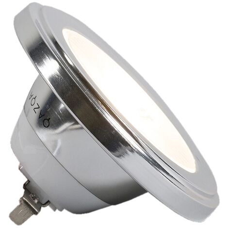 Standard 12 V Réflecteur LED AR111 G5,3 500lm 8W 2700K Alu